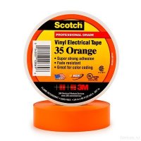 Scotch ® 35, оранжевая, изоляционная лента высшего класса, 19мм х 20м х0,18мм