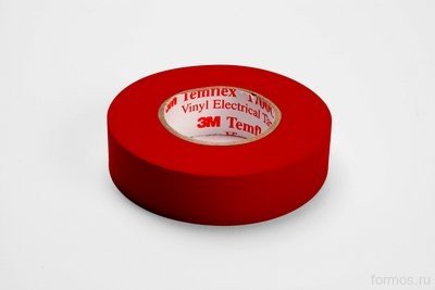Изоляционная лента Temflex ™ 1300  красная 15мм x 10м