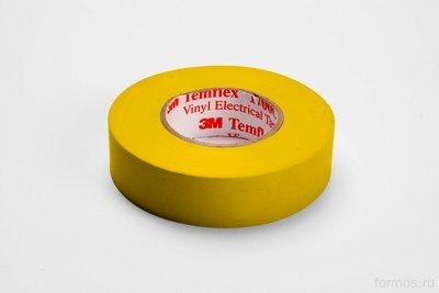 Изоляционная лента Temflex ™ 1300  желтая 15мм x 10м