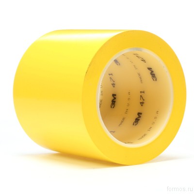 Клейкая лента для разметки 3M™ 471 (100 мм Х 33 м), цвет желтый