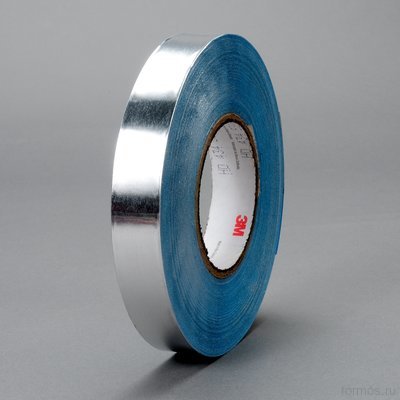 Алюминиевая клейкая лента 3M™ 434 (304,7мм Х 54,8м) клей акрил, шумо \ виброгасящая