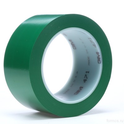 Лента для разметки зеленая 3M™ 471 (50 мм Х 33 м), цвет зелёный