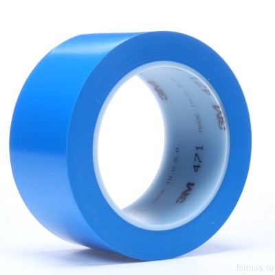 Купить 3M™ 471 клейкая лента для разметки пола (75 мм Х 33 м), цвет синий  по выгодной цене с доставкой в интернет магазине 3M SHOP.formos.ru