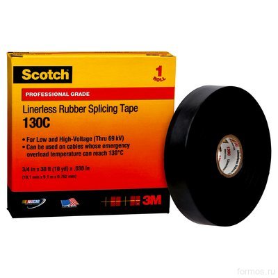 Scotch ® 130C, самослипающаяся резиновая изоляционная лента, 25мм х 9,1м