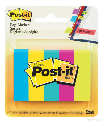 3M™ 670-5AU закладки клейкие бумажные Post-it ®, 12,7 мм