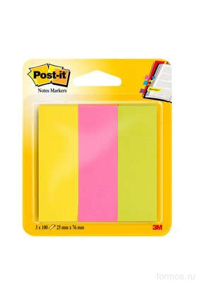 3M™ 671-3 закладки клейкие бумажные Post-it ®, 22,2 мм
